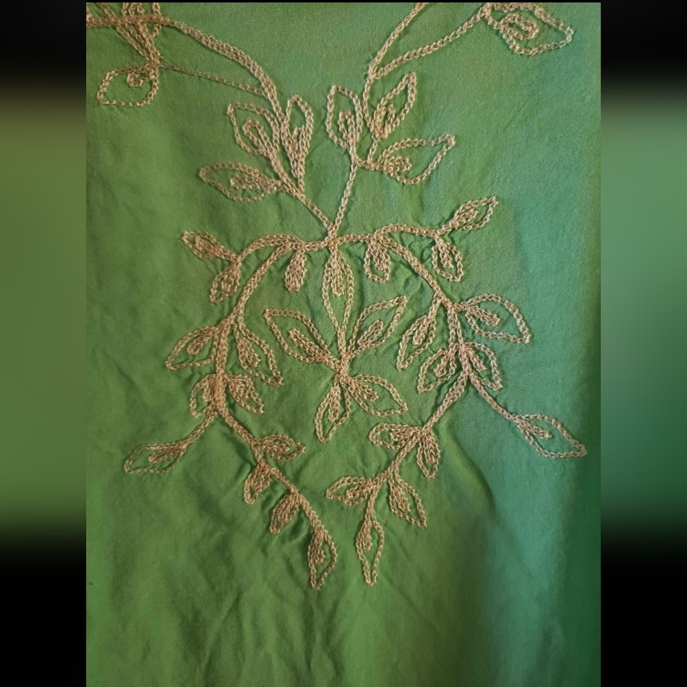 Gaya Embroidered Mint Kimono Top - Picture 7 of 7